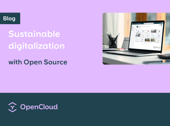 Sustainable digitalization with Open Source