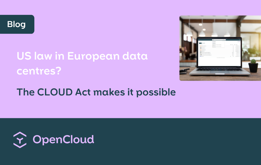 US law in European data centres?