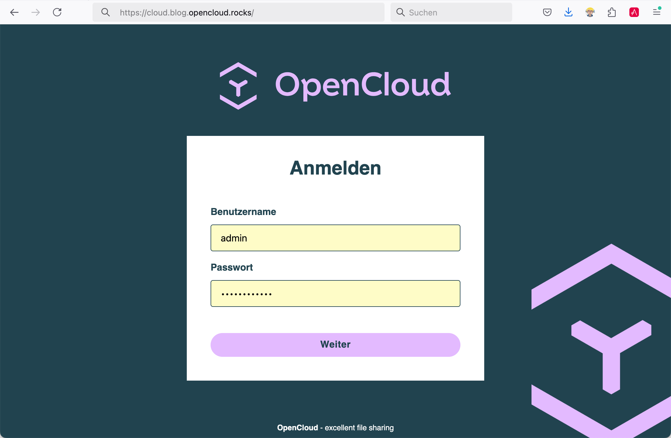 OpenCloud Login