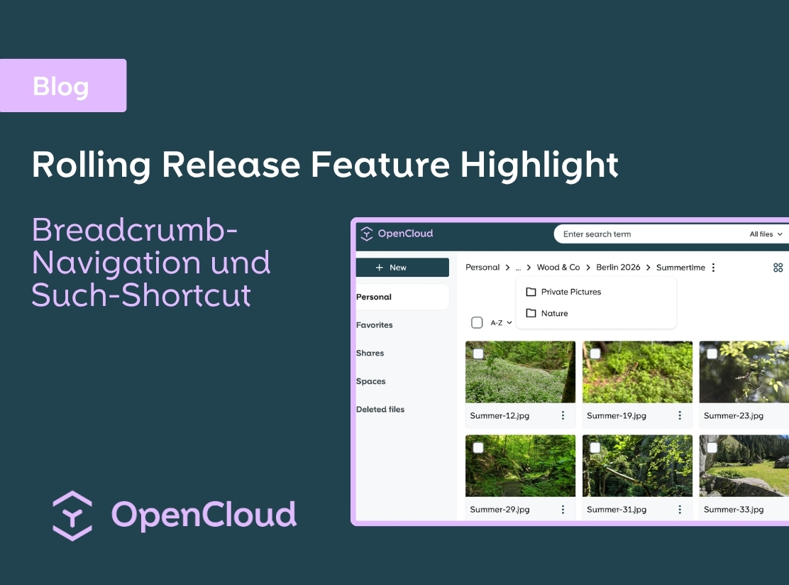 Neues Rolling Release: Breadcrumb-Navigation und Such-Shortcut