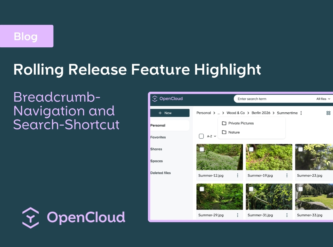 New rolling release: Breadcrumb navigation and search shortcut