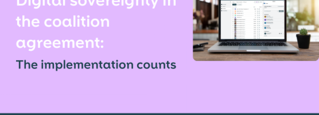 Digital sovereignty in the coalition agreement: The implementation counts