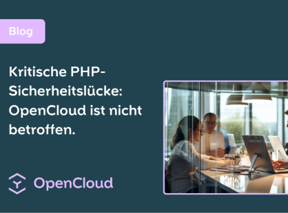 PHP-Sicherheitslücke OpenCloud nicht betroffen