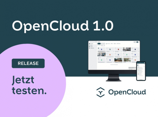 OpenCloud 1.0 ist verfügbar. Jetzt testen. 