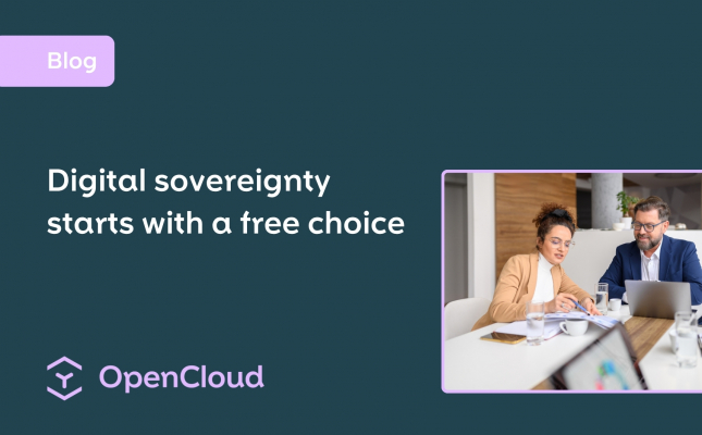 Digital sovereignty starts with a free choice