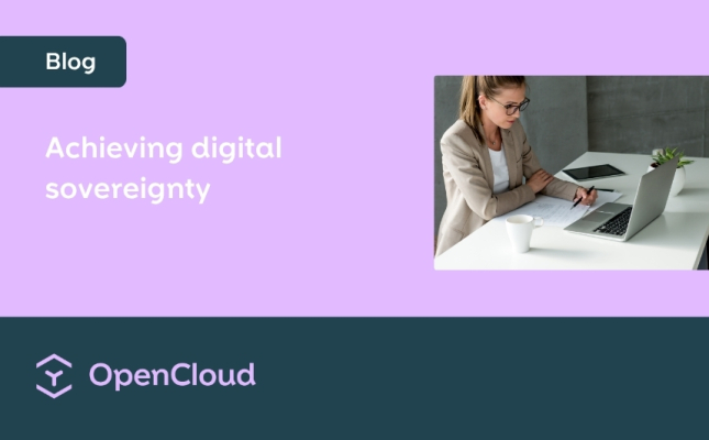 Blog: Achieving digital sovereignty