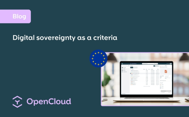 Digital sovereignty as a criteria