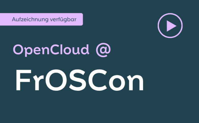 Aufzeichnung FrOSCon
